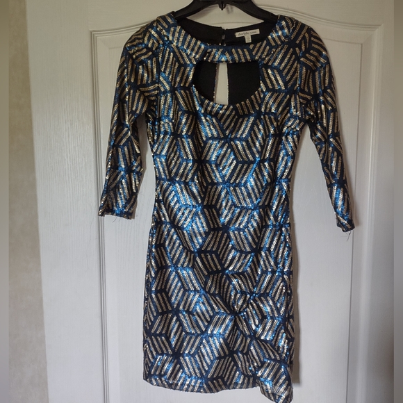 Charlotte Russe Mini Cocktail Sequin Dress Size Small - Picture 1 of 4